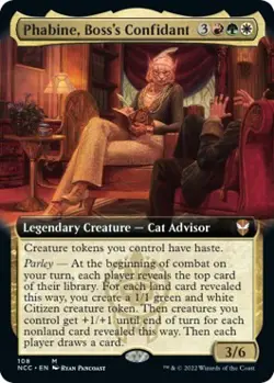 NM - Normal - Phabine, Boss's Confidant (Extended Art) - 108 - Commander: Str... - Image 1