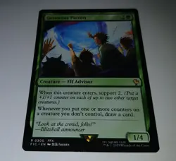 MTG Generous Patron Commander Final Fantasy Regular Mint/Near Mint Magic - Image 1