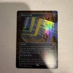 MTG Magic The Gathering Mana Crypt Borderless Foil Double Masters NM MINT! - Image 1