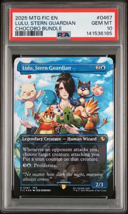 2025 MTG FINAL FANTASY COMMANDER CHOCOBO BUNDLE LULU, STERN GUARDIAN PSA 10 - Image 1