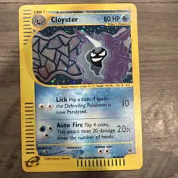 Pokemon TCG Cloyster Expedition Base Set Holo Rare Card 8/165 - Image 2