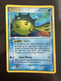 Pokemon Card - Qwilfish Team Rocket Returns 27/109 Rare Reverse Holo Stamped - Image 1