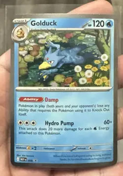 Pokemon TCG Golduck Mega Evolution Black Star Promo Mep008 Mint - Image 1