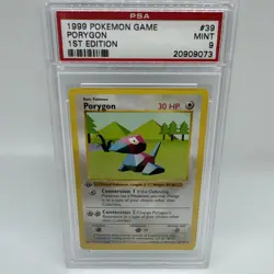 1999 Pokemon Base Set Porygon 1st Edition PSA 9 Mint WOTC 💎 - Image 1