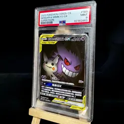 2023 Pokemon PSA 9 Gengar & Mimikyu GX CSM2BC-163 SR Ultra Tag Team Card Chinese - Image 2