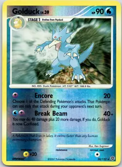 Golduck #28/132 Reverse Holo Rare Secret Wonders Pokemon NM/LP - Image 1