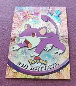 2000 POKEMON TOPPS CHROME #19 RATTATA Near mint - Image 1