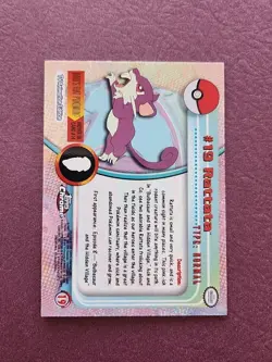 2000 POKEMON TOPPS CHROME #19 RATTATA Near mint - Image 2