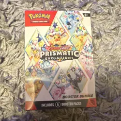 Pokemon TCG Scarlet & Violet Prismatic Evolutions Booster Bundle Box 6 Packs - Image 1