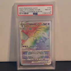 Pokemon Hisuian Typhlosion VSTAR Astral Radiance Secret Rare Holo PSA 8 260 HP - Image 1
