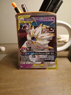 Pokemon Sun & Moon Solgaleo & Lunala GX 75/236 Sm-Cosmic Eclipse Holo - Image 1