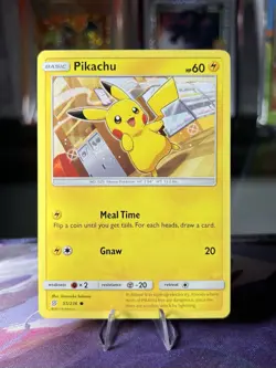 Pikachu 55/236 Common English Pokemon Unified Minds - NM - Image 1