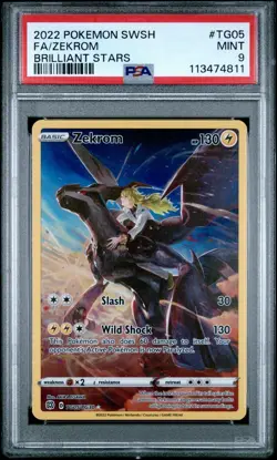 Pokemon PSA 9 Mint Zekrom TG05/TG30 Brilliant Stars Trainer Gallery - Image 1