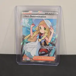 Pokemon Lillie's Determination Ultra Rare Full Art Holo 169/132 Me01 Trainer - Image 3