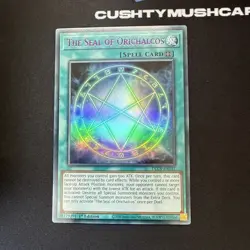 YUGIOH THE SEAL OF ORICHALCOS PURPLE ULTRA RARE DLCS-EN137 1ST EDITION - Image 2