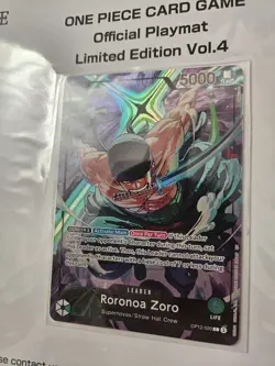 Zoro Playmat + Card ONE PIECE Card Game Official English Limited Edition Vol. 4 - Image 2