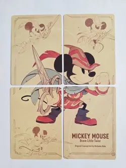 Mickey Mouse Brave Little Tailor Puzzle Set (4 cards) The First Chapter Lorcana - Image 1