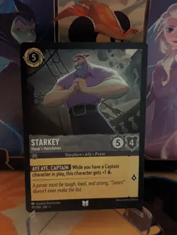 Disney Lorcana Starkey - Hook's Henchman 191/204 Uncommon NM TCG - Image 1