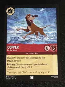 Disney Lorcana Winterspell Copper - On the Scent 107/204 NM - Image 1