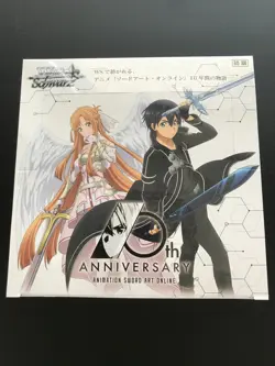 Weiss Schwarz Sword Art Online 10th Anniversary Booster Pack Box Japan - Image 1