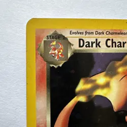 Dark Charizard Pokemon TCG Team Rocket Holo Card 4/82 HP Damaged Creases - Image 3