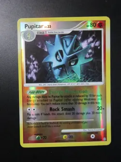 PUPITAR REVERSE HOLO POKEMON CARD 47/100 STORMFRONT NEVER PLAYED NM- - Image 1