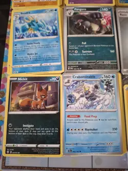 Over 300 pokemon cards Common To Rare Plus 2 Unopened Energy Packs And Meal Tin - Image 2