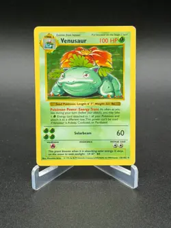 Venusaur 15/102 Holo Rare Base Set (Shadowless) Pokemon Card - HP - Image 1