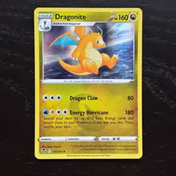 Dragonite 131/195 Pokemon Silver Tempest Sword & Shield Holo Rare Card NM - Image 1