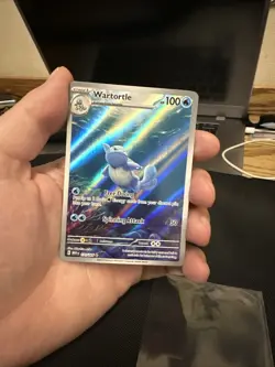 Pokemon TCG Scarlet & Violet 151 Wartortle Illustration Rare Holo Card 171 341 - Image 1
