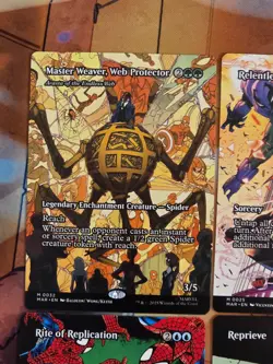 Lot of 12x Spiderman Source Material borderless Magic the Gathering cards - Image 2