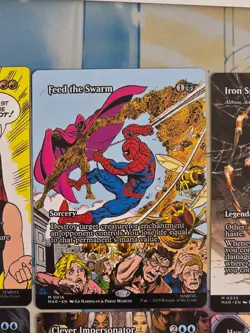 Lot of 12x Spiderman Source Material borderless Magic the Gathering cards - Image 5