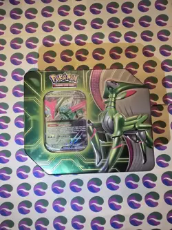 Pokemon Trading Card Game Paradox Clash Iron Leaves ex tin Sealed - Image 1