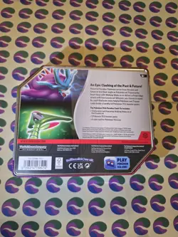 Pokemon Trading Card Game Paradox Clash Iron Leaves ex tin Sealed - Image 2