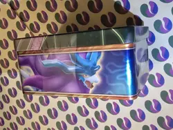 Pokemon Trading Card Game Paradox Clash Iron Leaves ex tin Sealed - Image 3