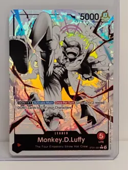 Bandai One Piece Card Game Monkey.D.Luffy Leader Foil ST21-001 5000 - Image 1
