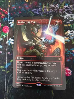 MTG Deflecting Swat (Borderless) Commander Masters Foil - Image 1