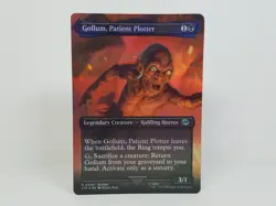 MTG Universes Beyond: LTR (0450) Gollum, Patient Plotter (P) - Borderless Foil - Image 1