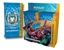 Three (3) Magic the Gathering Aetherdrift Collector Booster Packs - Image 1