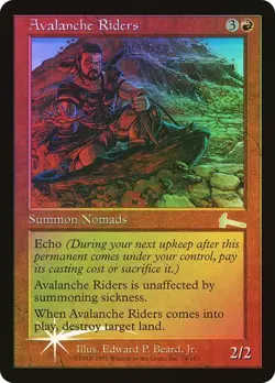 Urza's Legacy MTG FOIL Avalanche Riders Magic - Image 1