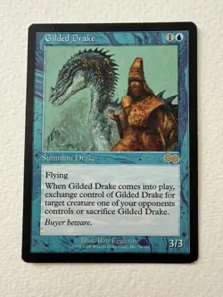 MTG Urza's Saga Gilded Drake MP - Image 1