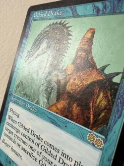 MTG Urza's Saga Gilded Drake MP - Image 4