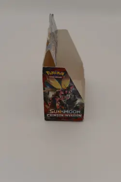 POKEMON SUN & MOON: CRIMSON INVASION BOOSTER BOX EMPTY FOR DISPLAY - Image 4