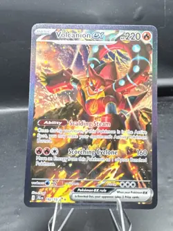 Pokemon TCG Volcanion EX 182/159SV09: Journey Together NM Condition - Image 1