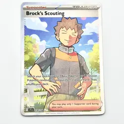 Brock's Scouting Ultra Rare SV09: Pokemon JTG Journey Together 179/159 Near Mint - Image 1