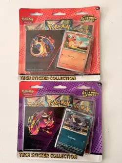 Pokemon Ascended Heroes Charmander & Gastly Tech Sticker Collection Sealed - Image 1