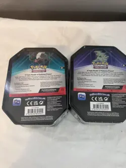 Lot of 2 Pokemon Triple Whammy Tins Tyranitar Slaking Brand New Sealed - Image 2