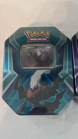 Lot of 2 Pokemon Triple Whammy Tins Tyranitar Slaking Brand New Sealed - Image 3