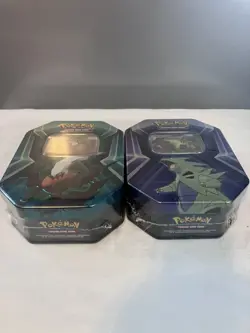 Lot of 2 Pokemon Triple Whammy Tins Tyranitar Slaking Brand New Sealed - Image 5