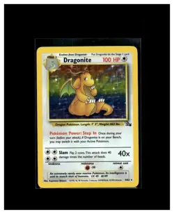 1999 Pokemon TCG Dragonite 4/62 Fossil Holo Rare - Image 1
